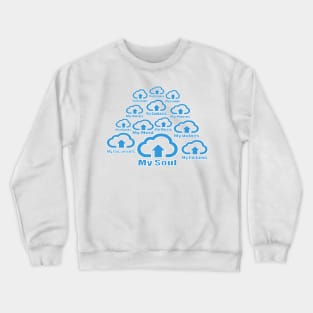 Digital Heaven Clouds Crewneck Sweatshirt